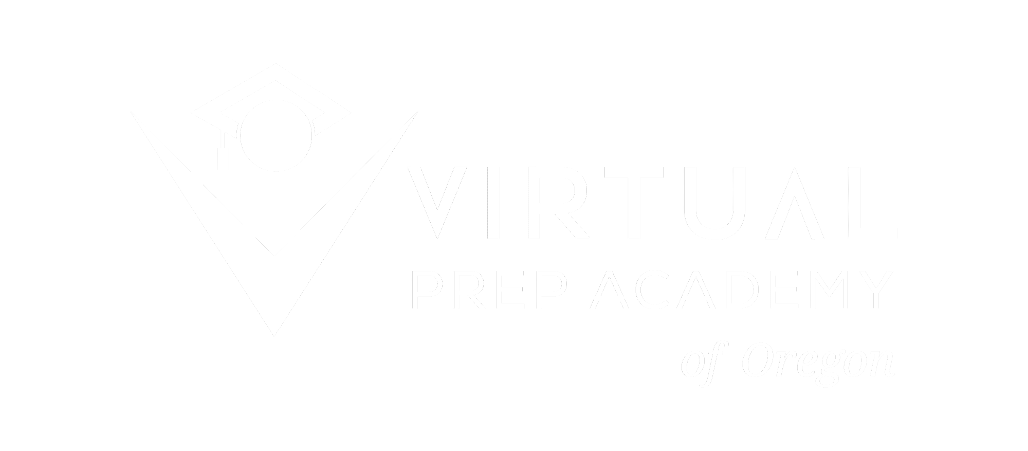 virtual prep oregon logo white